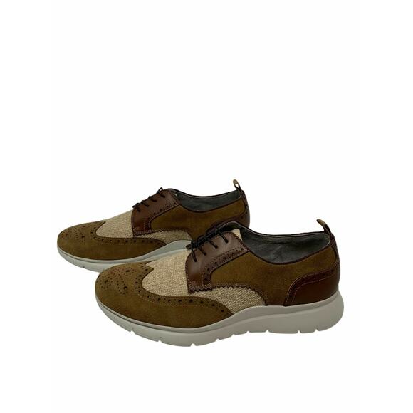 Kenneth Cole Tobacco Combo Brown Trent FLX Lace up sneakers shoes size 10.5M main image 6